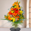 Bouquet funéraire — Éclat d'Été, fleurs de deuil livrées à Lille