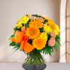 Bouquet funéraire — Or Lumineux, fleurs de deuil livrées à Lille