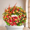 Couronne funéraire — Solennité d'Automne, fleurs de deuil livrées à Lille