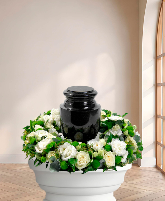 Couronne funéraire — Ultime Adieu, fleurs de deuil livrées à Lille