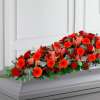 Dessus de cercueil — Rouge Infini, fleurs de deuil livrées à Lille