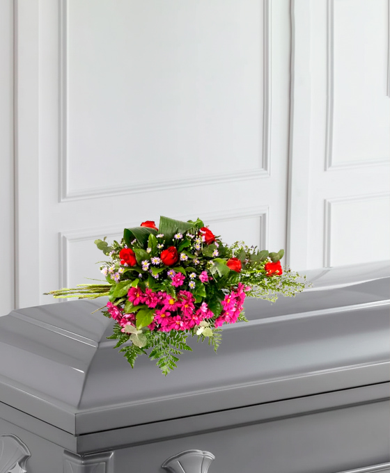 Gerbe funéraire — Pensée Amicale, fleurs de deuil livrées à Lille